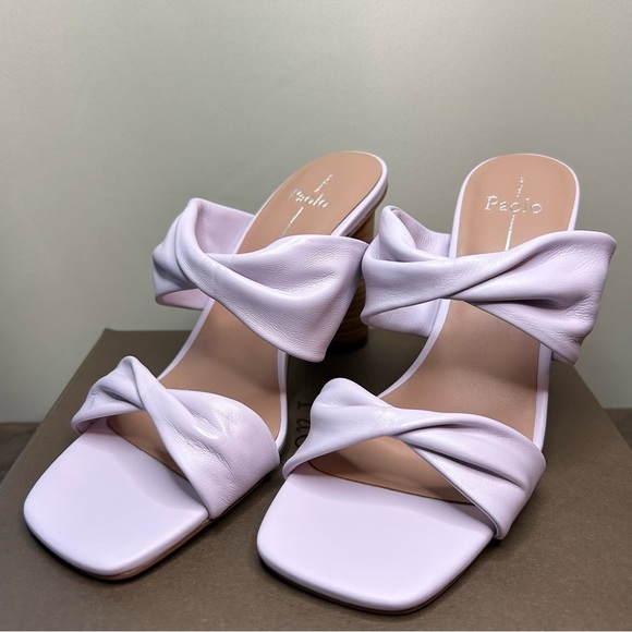 Linea Paolo Imani Lavender Heeled Sandals Size 9.5 - Picture 3 of 7